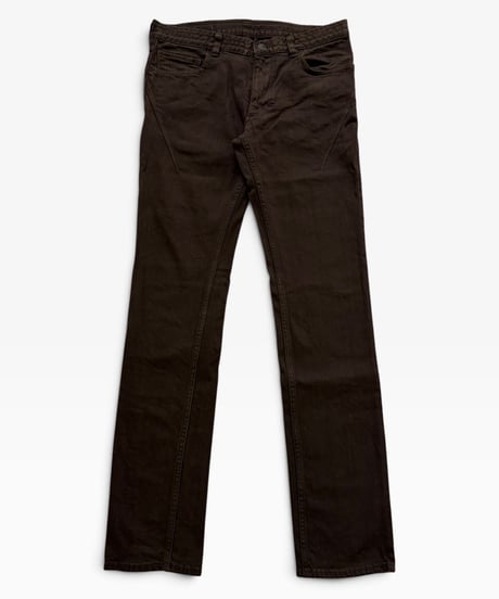 S/S 2007 NUMBER (N)INE “A BOUT A BOY” CRYING HEART DARK BROWN DENIM［2］