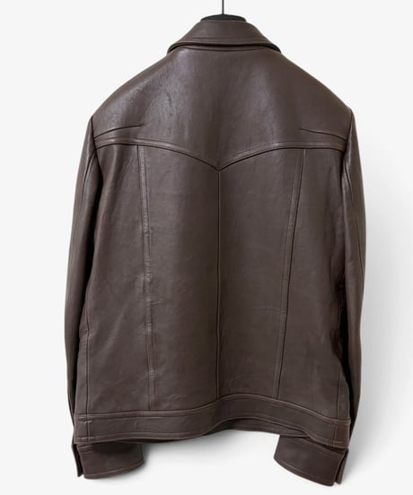 A/W 2007 NUMBER (N)INE “LOVE GOD MURDER” LEATHER TRUCKER JACKET［3］