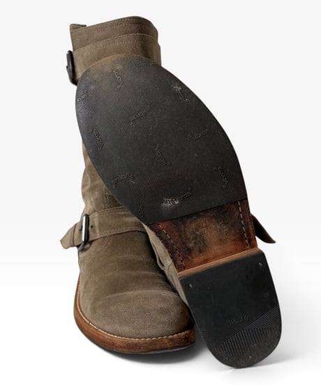 S/S 2010 BALMAIN HOMME SUEDE ENGINEER BOOTS［41］