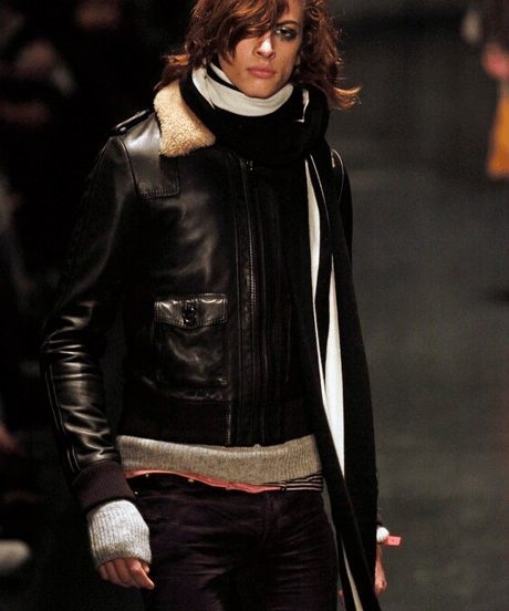 A/W 2005 DIOR HOMME “GLAM ROCK” RUNWAY PINK LEATHER BRACELET