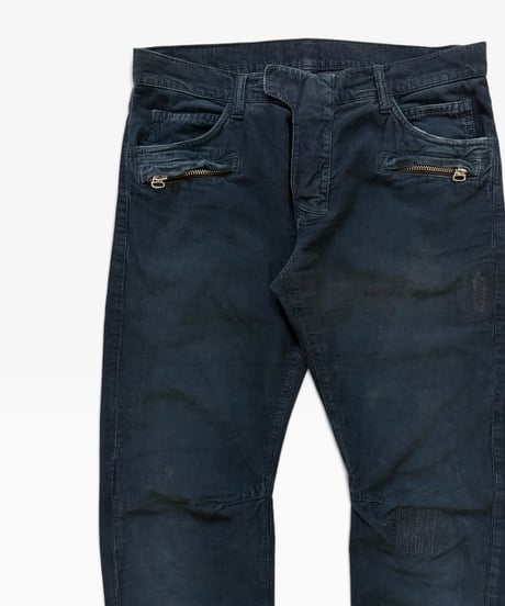 A/W 2010 BALMAIN HOMME DISTRESSED REPAIR CORDUROY［32］