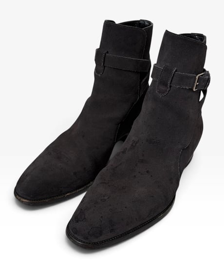 A/W 2016 SAINT LAURENT PARIS SUEDE JODHPUR BOOTS［40］