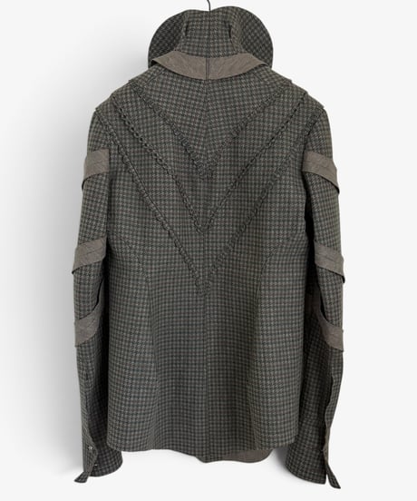 A/W 2005 UNDERCOVER “ARTS&CRAFTS” FELT TRIM HOUNDSTOOTH JACKET［2］