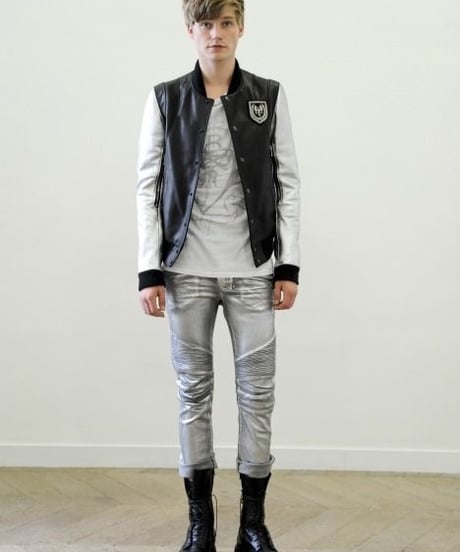 S/S 2011 BALMAIN HOMME EAGLE EMBLEM TEDDY JACKET［44］