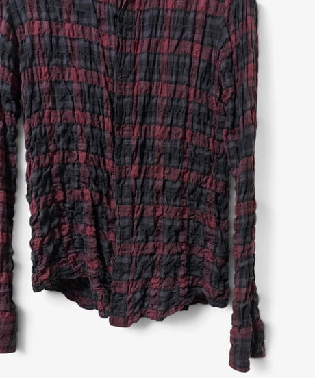 S/S 2007 UNDERCOVERISM CRINKLED GLITTER CHECK SHIRT［3］