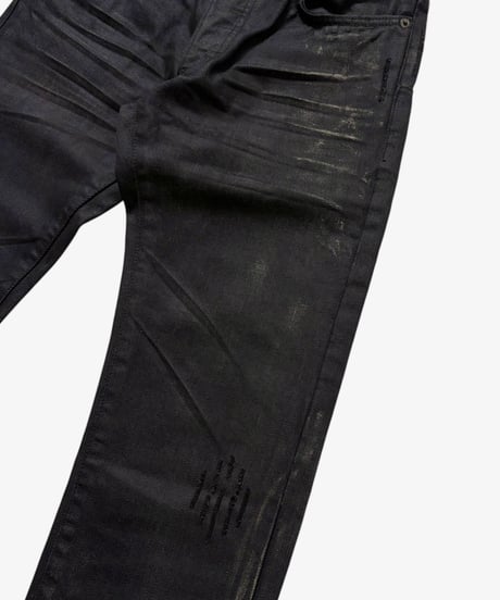 S/S 2007 DIOR HOMME “WLGT” GRAPHITE COATED DENIM［28］