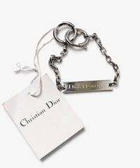 S/S 2004 DIOR HOMME “STRIP” LOGO PLATE CHAIN BRACELET