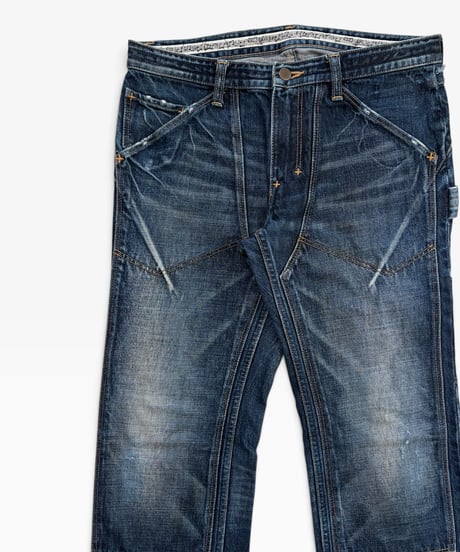 S/S 2008 NUMBER (N)INE “BIRDS” MUD WASH PAINTER DENIM［3］