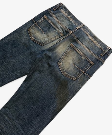 A/W 2011 DIOR HOMME “RACK RAIL” DISTRESSED DIRTY WASH DENIM［29］