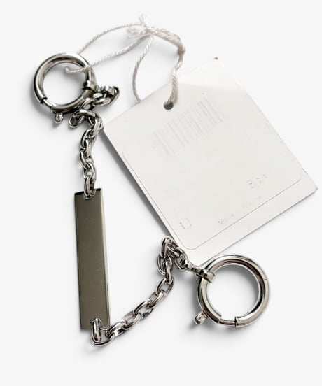 S/S 2004 DIOR HOMME “STRIP” LOGO PLATE CHAIN BRACELET
