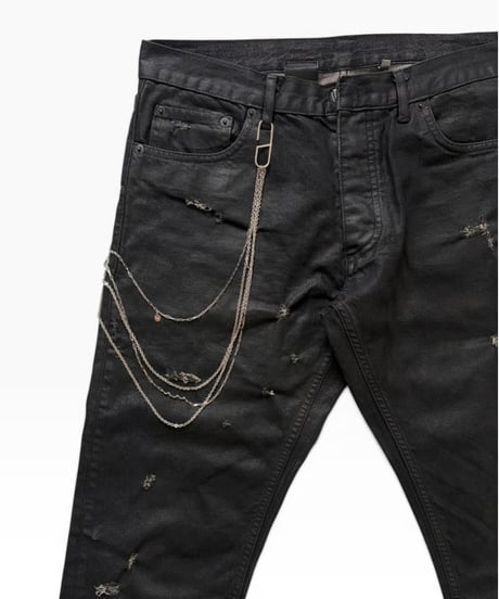 S/S 2008 DIOR HOMME SILVER 4-STRAND WALLET CHAIN