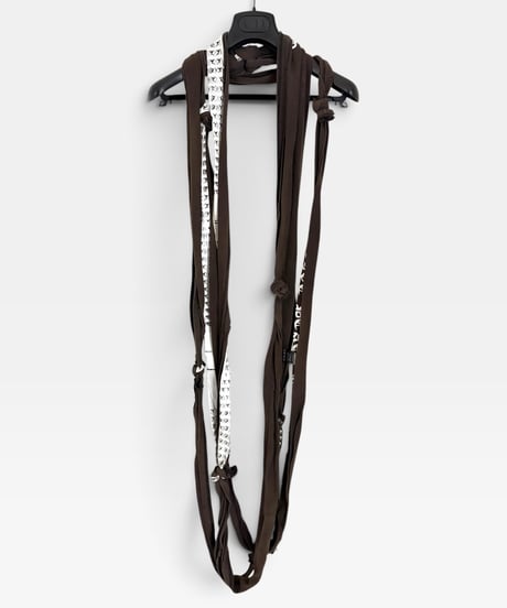 A/W 2004 NUMBER (N)INE “GIVE PEACE A CHANCE” MULTI-LAYERED COTTON SCARF