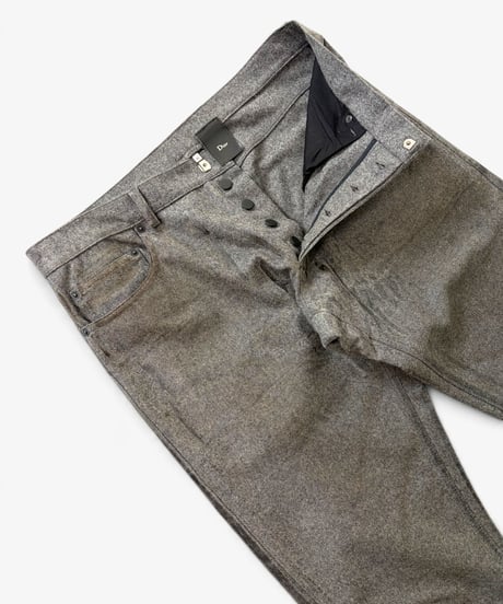 A/W 2003 DIOR HOMME “LUSTER” WAXED CASHMERE PANTS［50］