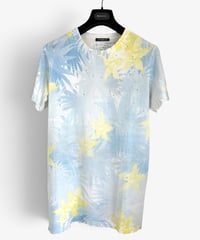 A/W 2010 BALMAIN HOMME DISTRESSED FLORAL PRINT T-SHIRT［XS］