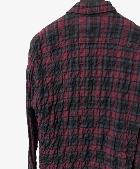 S/S 2007 UNDERCOVERISM CRINKLED GLITTER CHECK SHIRT［3］