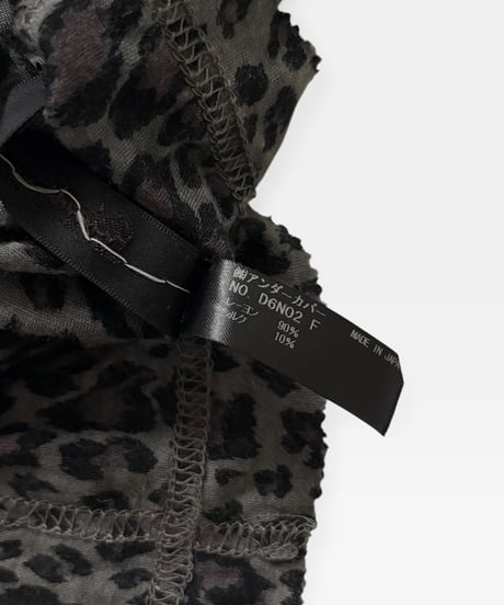 UNDERCOVERISM LEOPARD RAYON SCARF