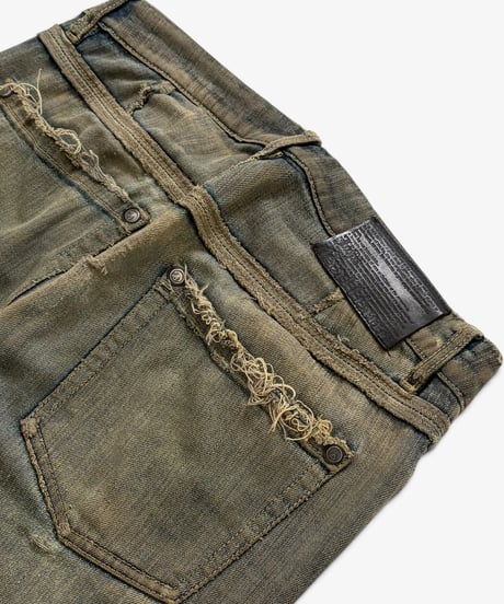 S/S 2010 JOHN GALLIANO HOMME DISTRESSED DIRTY WASH DENIM［44］