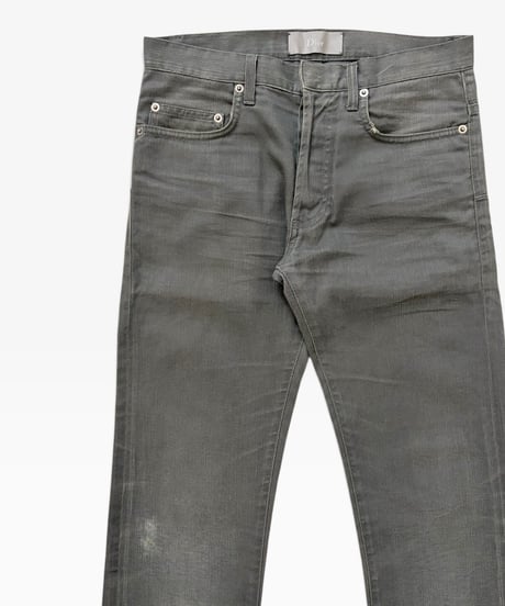 S/S 2007 DIOR HOMME “WLGT” SLENDER GRAY DENIM［27］