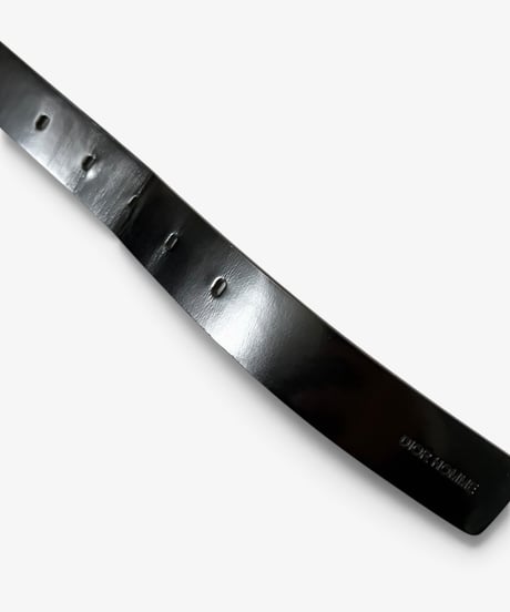 DIOR HOMME BLACK PATENT LEATHER BELT［85］