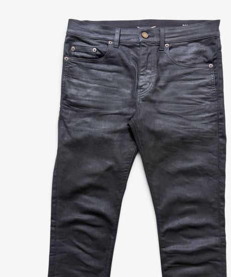 S/S 2020 SAINT LAURENT PARIS D02 WAXED BLACK DENIM［30］