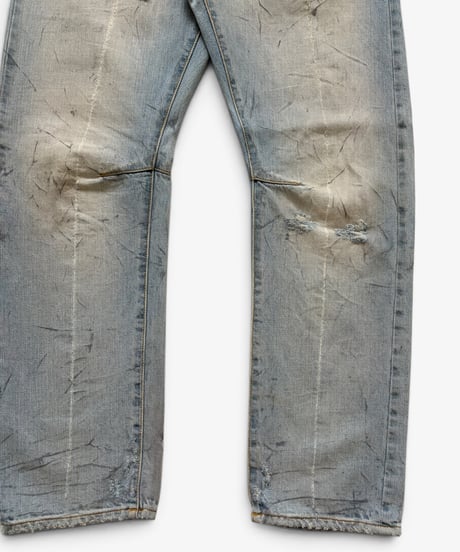 S/S 2011 BALMAIN HOMME EAGLE COIN DISTRESSED DENIM［32］