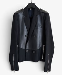 A/W 2007 DIOR HOMME “NAVIGATE” LEATHER PANEL BLAZER［44］