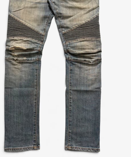 A/W 2011 BALMAIN HOMME WASHED SLIM BIKER［28］