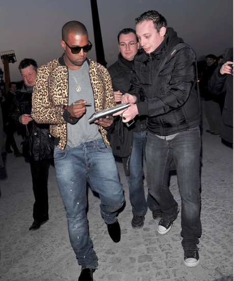 A/W 2010 BALMAIN HOMME DISTRESSED PAINT DENIM［30］