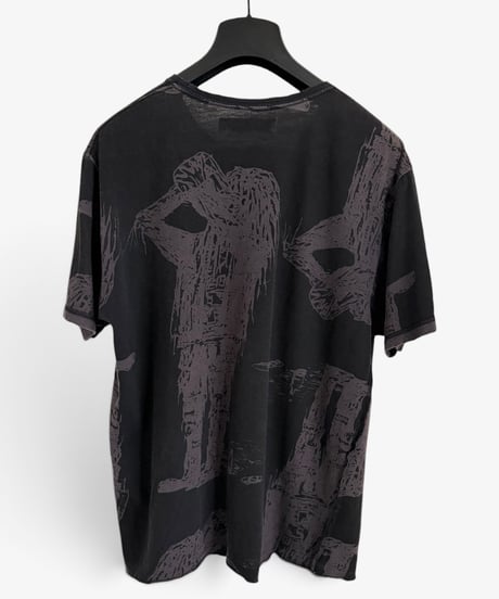 S/S 2003 UNDERCOVERISM “SCAB” DISTRESSED ABSTRACT PRINT T-SHIRT［M］
