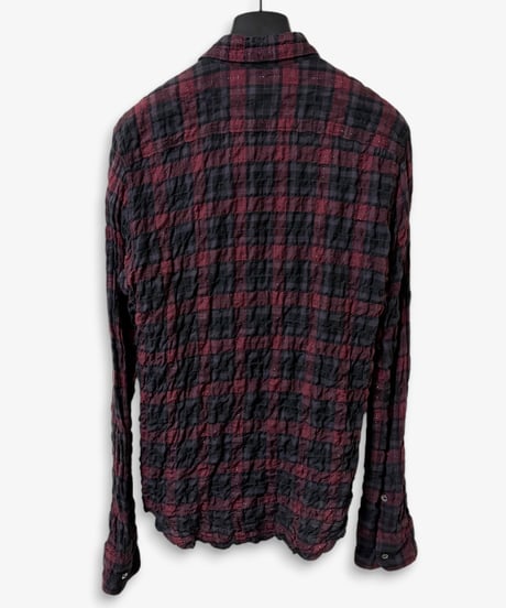 S/S 2007 UNDERCOVERISM CRINKLED GLITTER CHECK SHIRT［3］