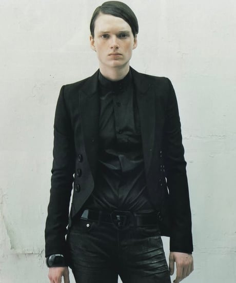 S/S 2007 DIOR HOMME “WLGT” GRAPHITE COATED DENIM［28］