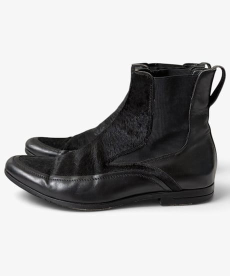 A/W 2005 DIOR HOMME “GLAM ROCK” PONYHAIR CHELSEA BOOTS［41］