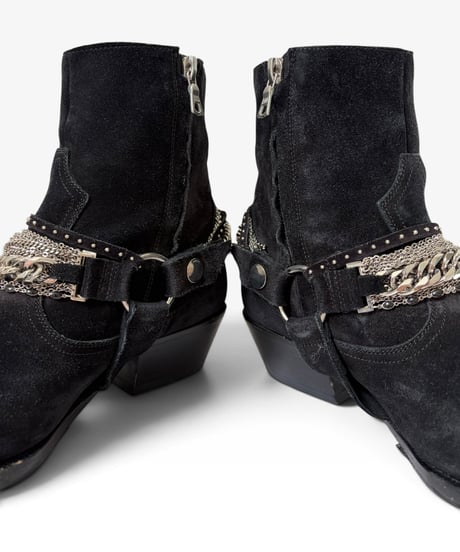 AMIRI MULTI-CHAIN HEELED BOOTS［42］