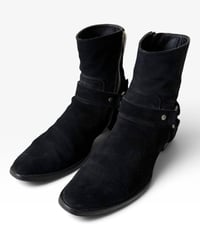 A/W 2013 SAINT LAURENT PARIS OG HARNESS RING BOOTS［41.5］
