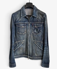 S/S 2008 NUMBER (N)INE “BIRDS” MUD WASH DENIM JACKET［3］