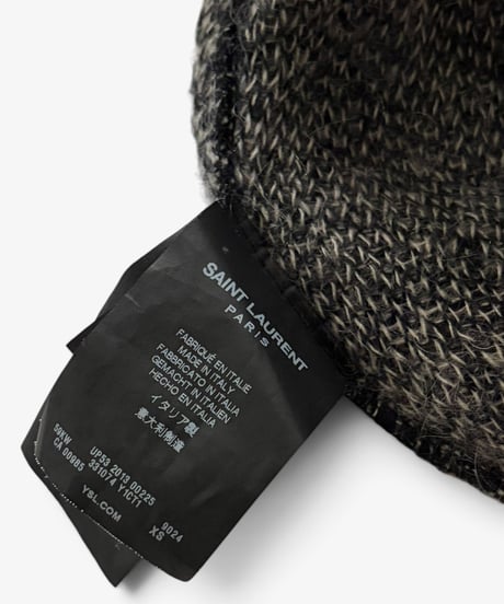 A/W 2013 SAINT LAURENT PARIS LEOPARD MOHAIR CARDIGAN［XS］
