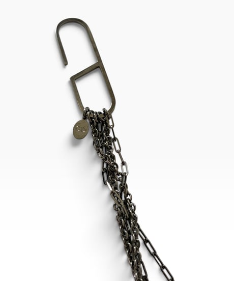 S/S 2008 DIOR HOMME GUNMETAL 4-STRAND WALLET CHAIN