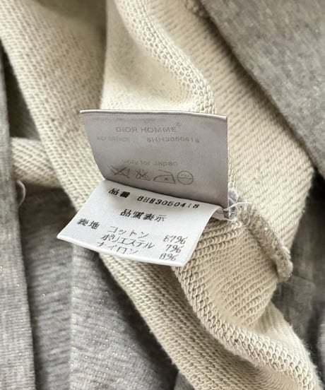 A/W 2006 DIOR HOMME “THESE GREY DAYS” GLITTER HOODIE［XS］