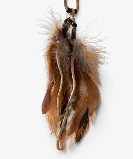 A/W 2005 NUMBER (N)INE “THS” BEADED FEATHER NECKLACE