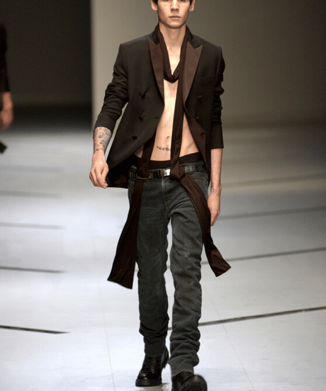 S/S 2003 DIOR HOMME “FOLLOW ME” COATED CLAWMARK DENIM［44］