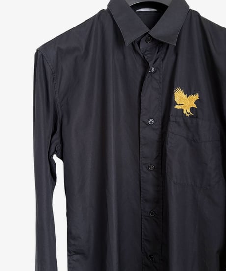 A/W 2005 DIOR HOMME “GLAM ROCK” GOLD EAGLE EMBROIDERED WESTERN SHIRT［40］