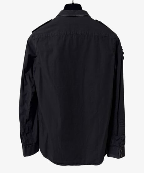 S/S 2011 BALMAIN RUNWAY EAGLE PIN MILITARY SHIRT［36］