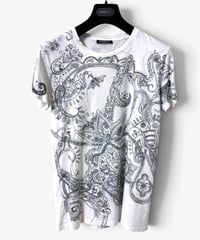 A/W 2009 BALMAIN HOMME SKILL PAISLEY T-SHIRT［S］