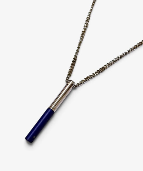 S/S 2006 DIOR HOMME “MODS/SKA” BLUE BAR PENDANT NECKLACE