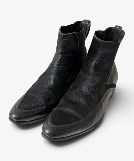 A/W 2005 DIOR HOMME “GLAM ROCK” PONYHAIR CHELSEA BOOTS［41］