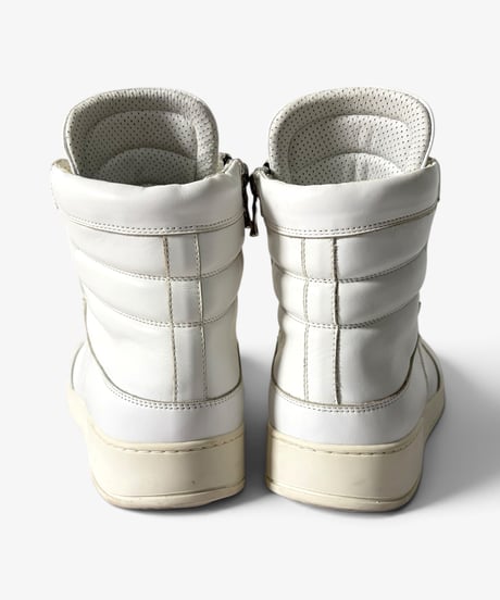 S/S 2013 BALMAIN HOMME WHITE HI-TOP SNEAKERS［42］