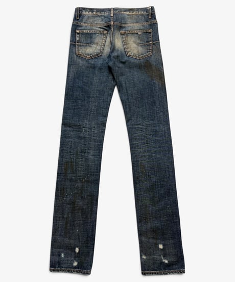 A/W 2011 DIOR HOMME “RACK RAIL” DISTRESSED DIRTY WASH DENIM［29］