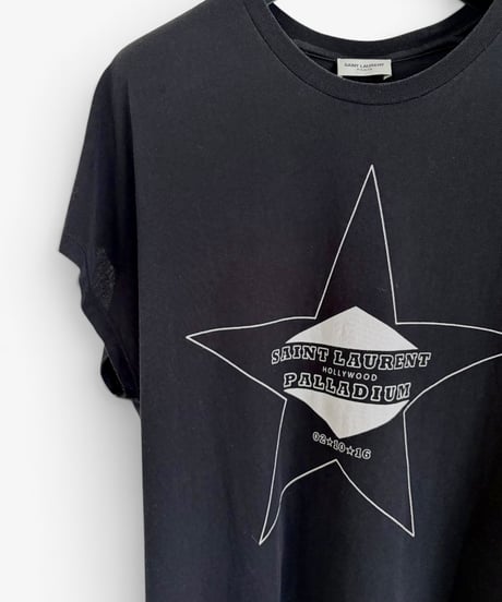 A/W 2016 SAINT LAURENT PARIS PALLADIUM STAR T-SHIRT［XS］