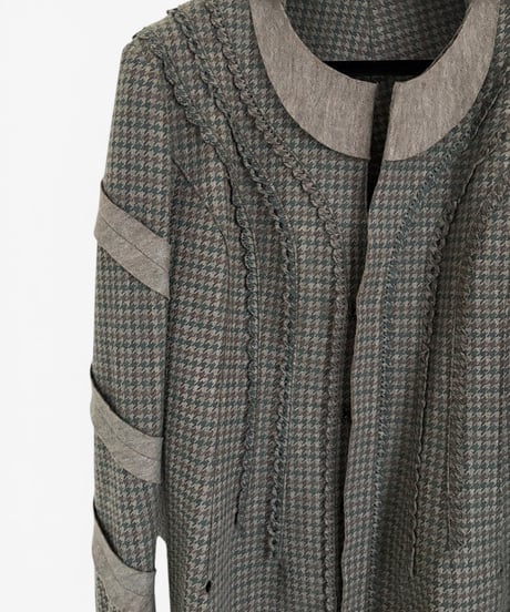 A/W 2005 UNDERCOVER “ARTS&CRAFTS” FELT TRIM HOUNDSTOOTH JACKET［2］