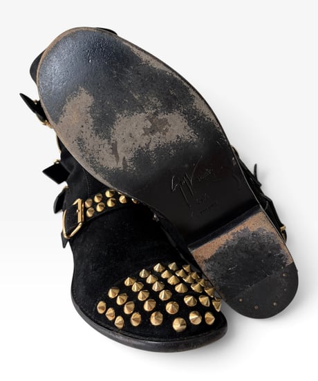 GIUSEPPE ZANOTTI STUDDED ENGINEER BOOTS［41.5］
